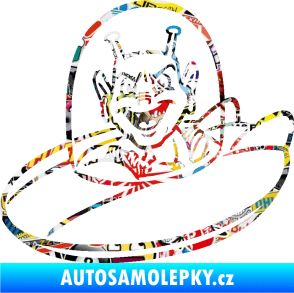 Samolepka Ufoun v lodi levá Sticker bomb