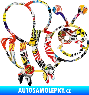 Samolepka Včela 003 pravá happy Sticker bomb