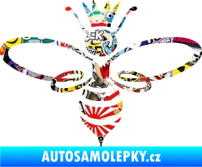 Samolepka Včela 004 královna Sticker bomb