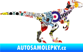 Samolepka Velociraptor 001 pravá Sticker bomb