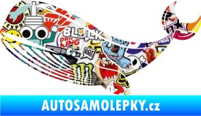 Samolepka Velryba 001 levá Sticker bomb