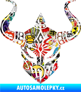 Samolepka Vikingská helma Sticker bomb