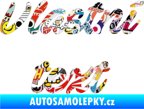 Samolepka Vlastní text - Ave Fedan Sticker bomb