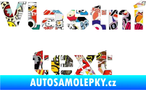 Samolepka Vlastní text - Black Ops Sticker bomb