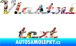 Samolepka Vlastní text - Magneto Sticker bomb