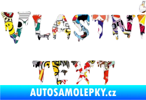 Samolepka Vlastní text - QTGhoul Face Sticker bomb