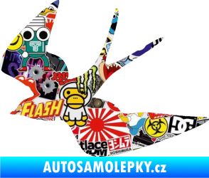 Samolepka Vlaštovka 001 levá Sticker bomb