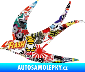 Samolepka Vlaštovka 004 levá Sticker bomb