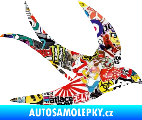 Samolepka Vlaštovka 004 pravá Sticker bomb