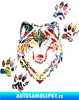 Samolepka Vlk 023 pravá Sticker bomb