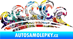 Samolepka Vlny 001 pravá moře Sticker bomb