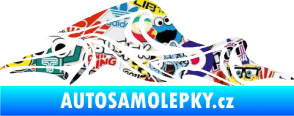 Samolepka Vlny 002 pravá moře Sticker bomb