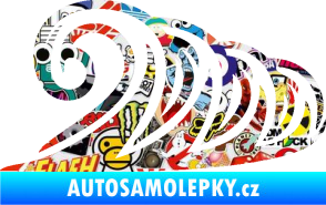 Samolepka Vlny 006 pravá moře Sticker bomb