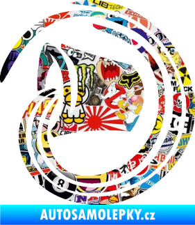 Samolepka Vodnář 002 levá Sticker bomb