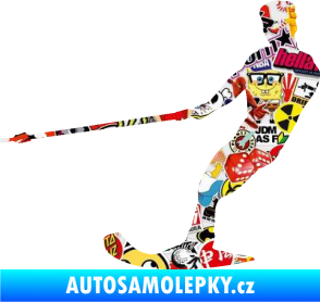 Samolepka Vodní lyže 003 levá Sticker bomb