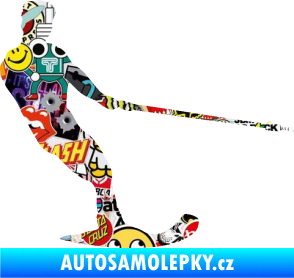 Samolepka Vodní lyže 003 pravá Sticker bomb