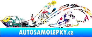 Samolepka Vodní lyžování a surf levá Sticker bomb
