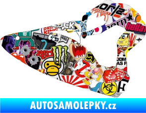 Samolepka Vodní skútr 002 levá Sticker bomb