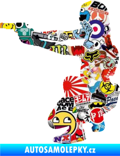 Samolepka Vojačka 001 levá Sticker bomb