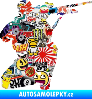 Samolepka Voják 010 pravá sniper Sticker bomb
