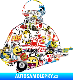 Samolepka Voják 013 pravá Sticker bomb