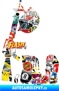 Samolepka Voják výstroj levá Sticker bomb
