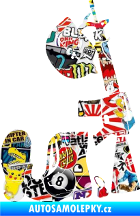 Samolepka Voják výstroj pravá Sticker bomb
