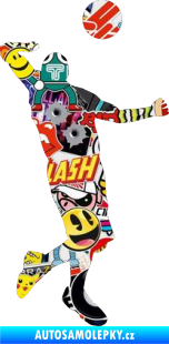 Samolepka Voleybal 001 pravá Sticker bomb