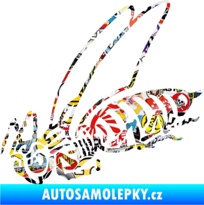 Samolepka Vosa 004 levá Sticker bomb