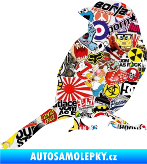 Samolepka Vrabec 001 levá Sticker bomb