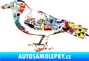 Samolepka Vrána 001 levá Sticker bomb
