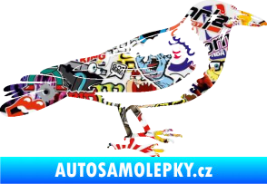 Samolepka Vrána 001 pravá Sticker bomb
