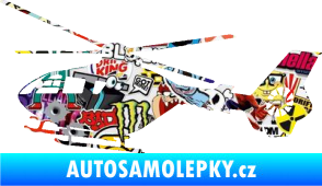 Samolepka Vrtulník 006 levá helikoptéra Sticker bomb
