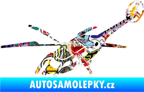 Samolepka Vrtulník 011 levá helikoptéra Sticker bomb