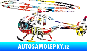 Samolepka Vrtulník 012 levá helikoptéra Sticker bomb