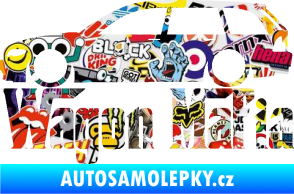 Samolepka Wagon Mafia 002 nápis s autem Sticker bomb