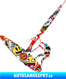 Samolepka Windsurfing 002 levá Sticker bomb