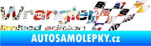 Samolepka Wrangler limited edition pravá Sticker bomb