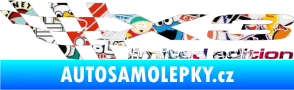 Samolepka X3 limited edition levá Sticker bomb