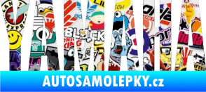 Samolepka Yamaha napis Sticker bomb