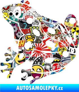 Samolepka Žába 006 levá Sticker bomb