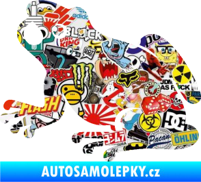 Samolepka Žába 007 levá Sticker bomb