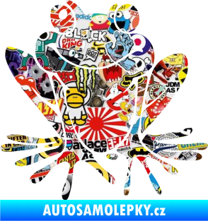 Samolepka Žába 008 levá Sticker bomb