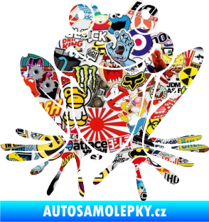 Samolepka Žába 008 pravá Sticker bomb