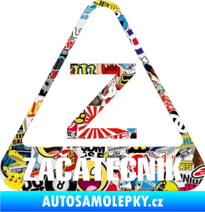 Samolepka Začátečník Sticker bomb