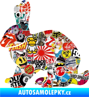 Samolepka Zajíc 001 levá Sticker bomb