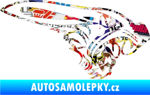 Samolepka Zajíc pravá Sticker bomb