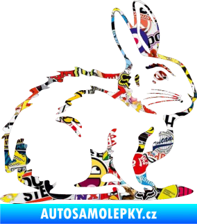 Samolepka Zajíček 001 pravá Sticker bomb