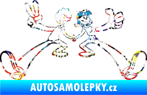 Samolepka Zamilovaný pár  Sticker bomb