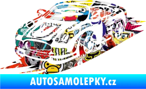 Samolepka Závodní auto 006 levá Sticker bomb